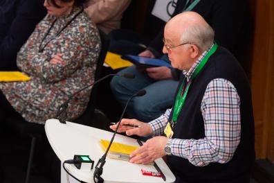 John 'Tug' Wilson speaking at General Synod