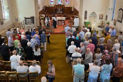 Cobridge post-riot prayer gathering