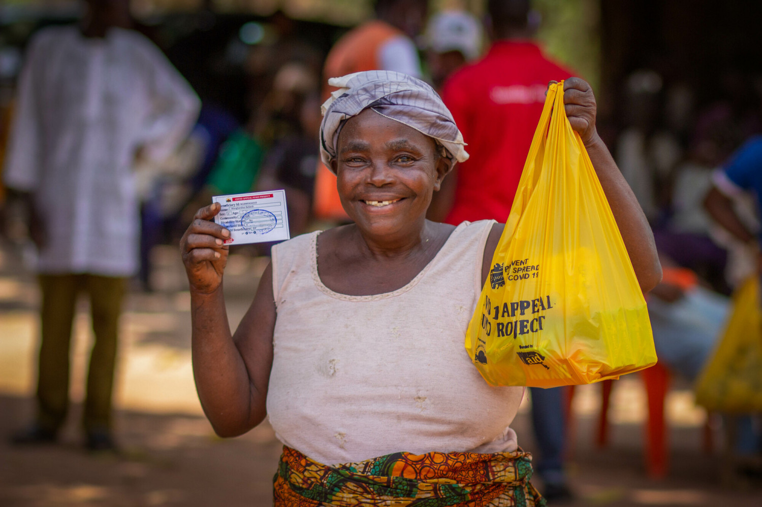 Woman giving thanks