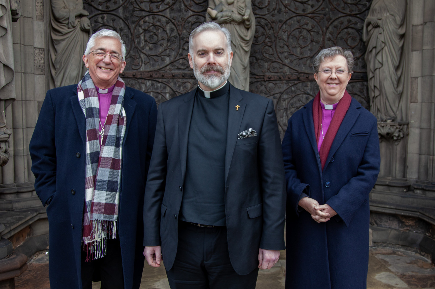 Bishops Michael and Sarah with Fr Paul